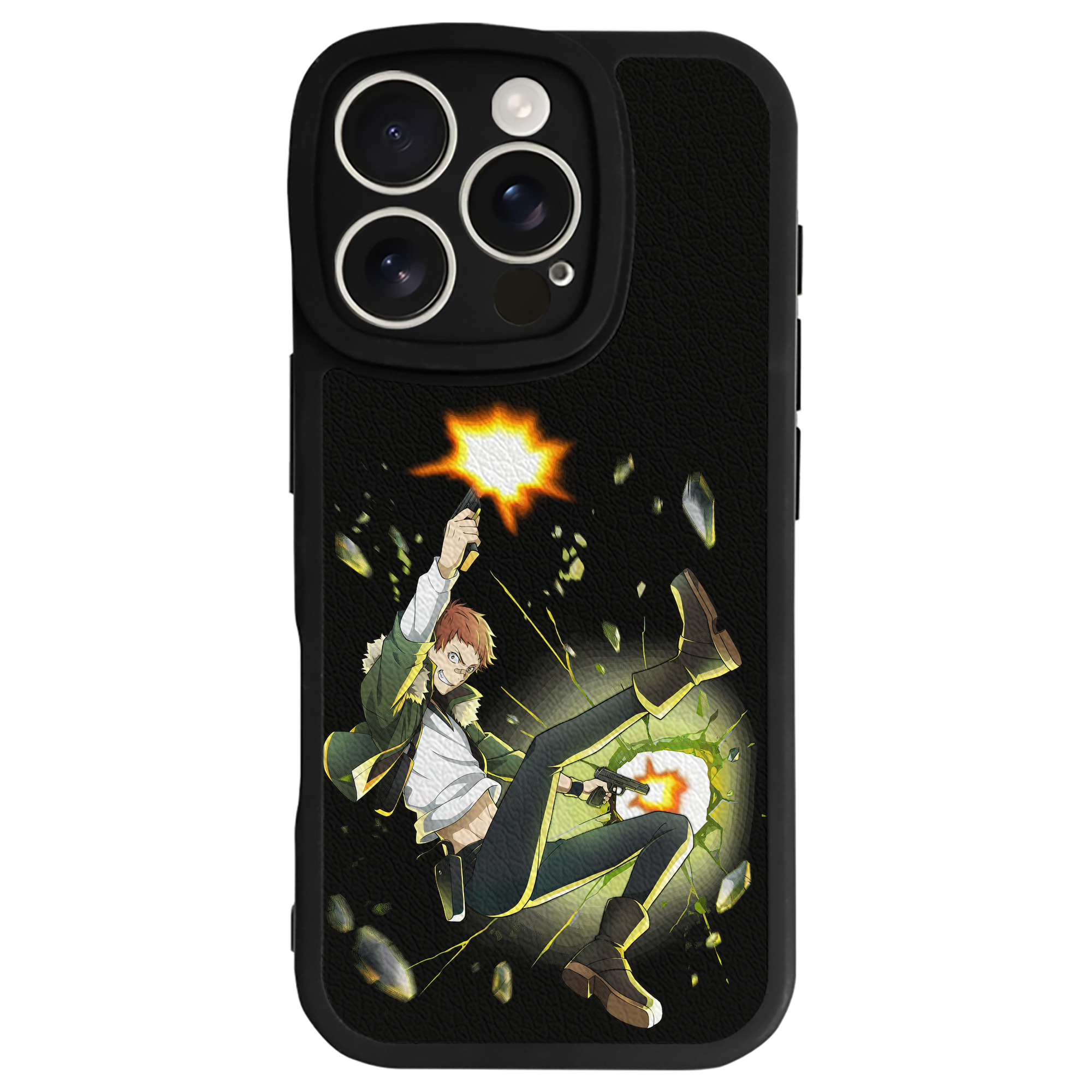 （画像用） 文豪ストレイドッグス Bungo Stray Dogs 【iPhone 16シリーズ対応】シリコンスマホケース（レザー調） 材質：シリコン